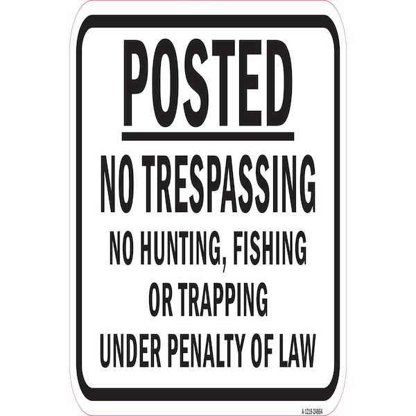 Signmission Safety Sign, 12 in Height, Aluminum, 24864 A-1218-24864 - main